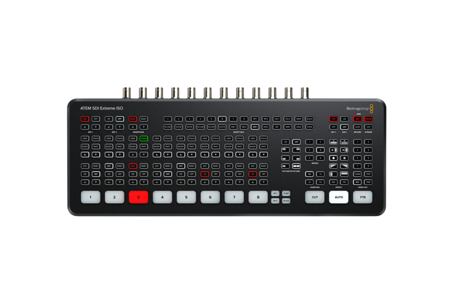 Mélangeur vidéo - Diffusion en direct - Atem SDI extreme ISO - Blackmagic, Lyon (69)