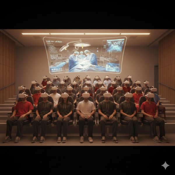 Streaming VR3D 180 direct bloc opératoire - Expertise Dromi's médical.