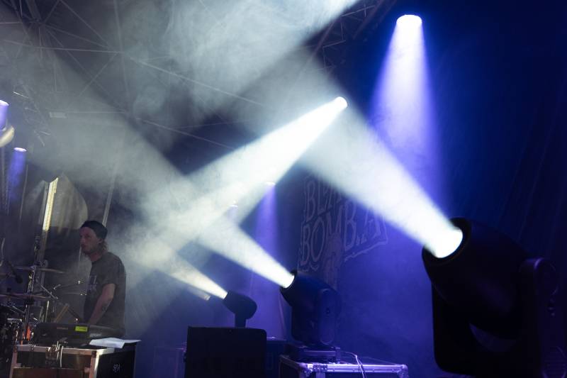 Mise en lumière de festival de musique