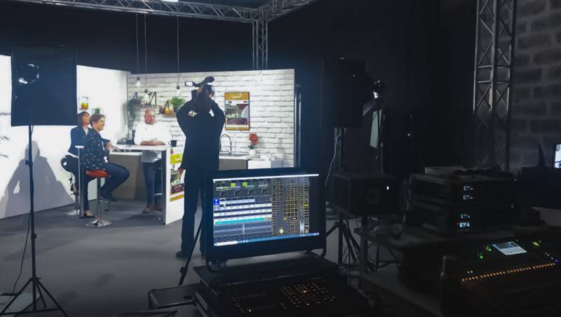 Duplex streaming vidéo dans notre Studio pour un concours de cuisine avec la société de restauration collective Restalliance, Lyon (69)