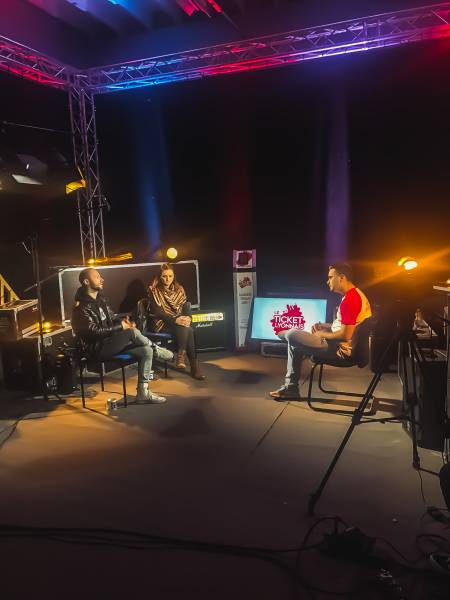 Interview dans le Studio pour Le Ticket Lyonnais, Lyon (69).