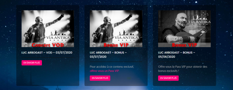 Concert Stream : Plateforme digitale personnalisée pour la diffusion live de vos évènements en distanciels sur  Internet - Lyon (69)