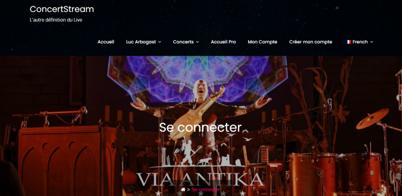 Concert Stream : Plateforme digitale personnalisée pour la diffusion live de vos évènements en distanciels sur  Internet - Lyon (69)